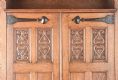 OAK ARTS & CRAFTS HALL CUPBOARD at Ross's Online Art Auctions