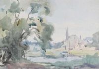 BY THE WATER'S EDGE by Frank McKelvey RHA RUA at Ross's Online Art Auctions