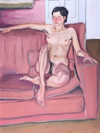 SEATED FEMALE NUDE by Michael O'Dea RHA at Ross's Online Art Auctions