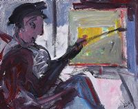 ARTIST AT WORK by Rachel Grainger Hunt at Ross's Online Art Auctions