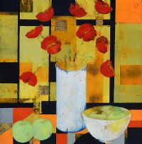 FLOWERS IN A VASE by David Gordon Hughes at Ross's Online Art Auctions