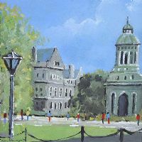 TRINITY COLLEGE, DUBLIN by Sean Lorinyenko at Ross's Online Art Auctions