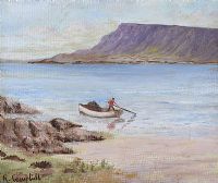 GLEN HEAD, DONEGAL by R. Campbell at Ross's Online Art Auctions