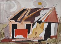 CUBIST HOUSE by Olive Henry RUA at Ross's Online Art Auctions