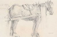 THE WORK HORSE by William Conor RHA RUA at Ross's Online Art Auctions