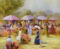 SATURDAY MARKET by Anna Forde at Ross's Online Art Auctions