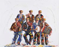 THE MUSIC SESSION by Darren Paul at Ross's Online Art Auctions