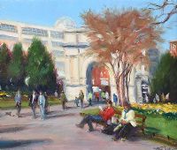 SUMMER IN THE PARK by Norman Teeling at Ross's Online Art Auctions