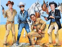 OLD COWBOYS by Roy Wallace at Ross's Online Art Auctions