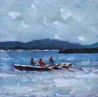 DOWNINGS CURRACH MEN by Sean Lorinyenko at Ross's Online Art Auctions