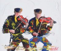 THE DUELLING TWOSOME by Darren Paul at Ross's Online Art Auctions