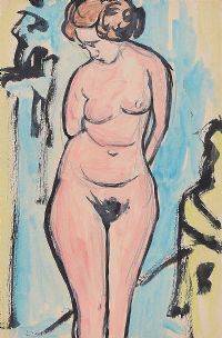FEMALE NUDE STUDY by Evie Hone HRHA at Ross's Online Art Auctions