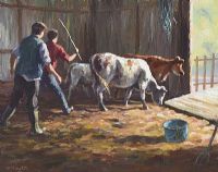 OFF TO THE MARKET by Donal McNaughton at Ross's Online Art Auctions