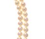 DOUBLE STRAND OF CULTURED PEARLS NECKLACE WITH 18CT WHITE GOLD DIAMOND-SET LINKS at Ross's Online Art Auctions