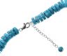 STRAND OF TURQUOISE BEADS WITH STERLING SILVER CLASP at Ross's Online Art Auctions
