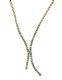 18CT GOLD EMERALD AND DIAMOND NECKLACE at Ross's Online Art Auctions