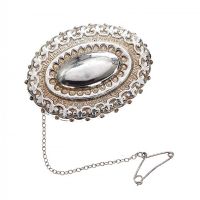 VICTORIAN SILVER BROOCH at Ross's Online Art Auctions