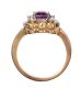 14CT GOLD PINK SAPPHIRE AND DIAMOND RING at Ross's Online Art Auctions