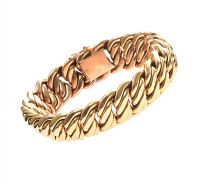 18CT GOLD FRENCH BRACELET at Ross's Online Art Auctions
