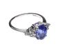 FIVE TANZANITE-SET STERLING SILVER RINGS at Ross's Online Art Auctions
