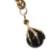 9CT GOLD BRACELET WITH ONYX FOB at Ross's Online Art Auctions