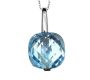 PASCAL 18CT WHITE GOLD BLUE TOPAZ NECKLACE at Ross's Online Art Auctions