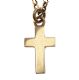 9CT GOLD MILLENNIUM CROSS AND CHAIN at Ross's Online Art Auctions