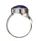 STERLING SILVER RING SET WITH LAPIS LAZULI at Ross's Online Art Auctions