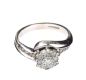 9CT WHITE GOLD DIAMOND CLUSTER RING at Ross's Online Art Auctions