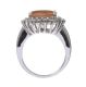 STERLING SILVER RING SET WITH RUTILE QUARTZ at Ross's Online Art Auctions