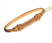 VICTORIAN 18CT GOLD BANGLE at Ross's Online Art Auctions
