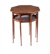 ARTS & CRAFTS OCTAGONAL LAMP TABLE at Ross's Online Art Auctions