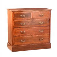 EDWARDIAN INLAID CHEST OF DRAWERS at Ross's Online Art Auctions