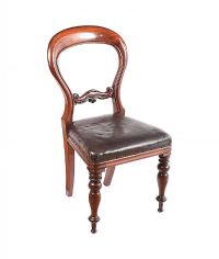 VICTORIAN MAHOGANY BALLOON BACK CHAIR at Ross's Online Art Auctions