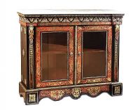 A VERY FINE TWO DOOR BOULLE SIDE CABINET at Ross's Online Art Auctions