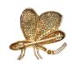 SILVER GILT BLUE DIAMOND, BROWN DIAMOND AND EMERALD SET BUG BROOCH at Ross's Online Art Auctions