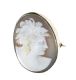 SILVER MOUNTED CAMEO BROOCH at Ross's Online Art Auctions