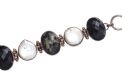 STERLING SILVER SAPPHIRE MATRIX AND BLISTER PEARL BRACELET at Ross's Online Art Auctions