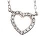 TIFFANY & CO 18CT WHITE GOLD DIAMOND-SET HEART NECKLACE at Ross's Online Art Auctions