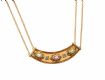 STERLING SILVER GILT DIAMOND AND GEMSTONE NECKLACE at Ross's Online Art Auctions