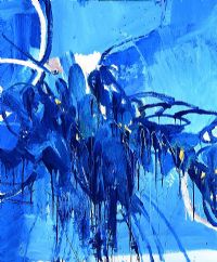 ABSTRACT BLUE by Irish School at Ross's Online Art Auctions