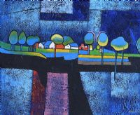 THE VILLAGE by Spanish School at Ross's Online Art Auctions