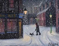 SNOWY WALK by James Downie at Ross's Online Art Auctions