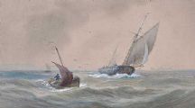 RUNNING FOR PORT by Joseph William Carey RUA at Ross's Online Art Auctions