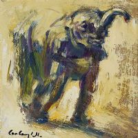 BABY ELEPHANT by Con Campbell at Ross's Online Art Auctions