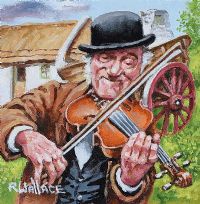 THE FIDDLER by Roy Wallace at Ross's Online Art Auctions