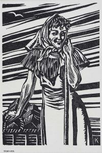 TURF GIRL by Harry Kernoff RHA at Ross's Online Art Auctions