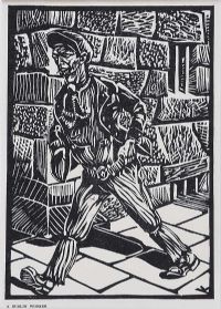 A DUBLIN WORKER by Harry Kernoff RHA at Ross's Online Art Auctions