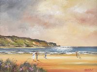 KILLAHOEY BEACH, DONEGAL by Darren Paul at Ross's Online Art Auctions