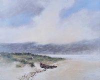BEACHED BOAT by Lawson Burch RUA at Ross's Online Art Auctions